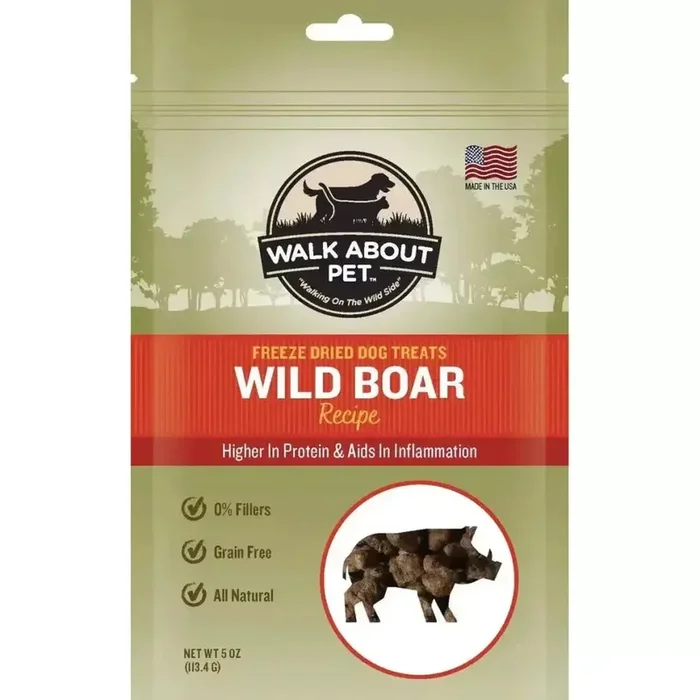 Walk About Pet Wild Boar Freeze Dried Dog Treat
