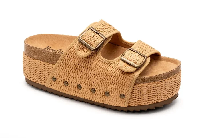 Wannabe Raffia Platform Sandals