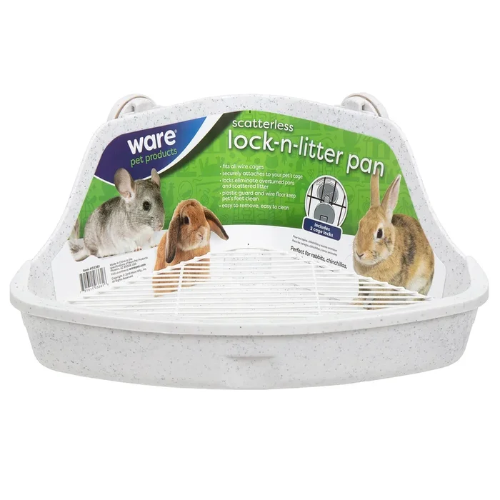 Ware Scatterless Lock-N-Litter Pan For Small Animals