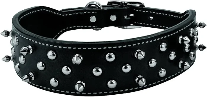 Weaver Leather Spike’s Collar Doubled and Stitched