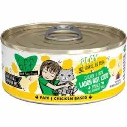 Weruva BFF PLAY LAUGH OUT LOUD Chicken Pate Canned Cat Food – 5.5 Oz – Case of 8