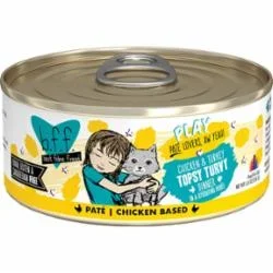 Weruva BFF PLAY Topsy Turvy Chicken Pate Canned Cat Food – 5.5 Oz – Case of 8