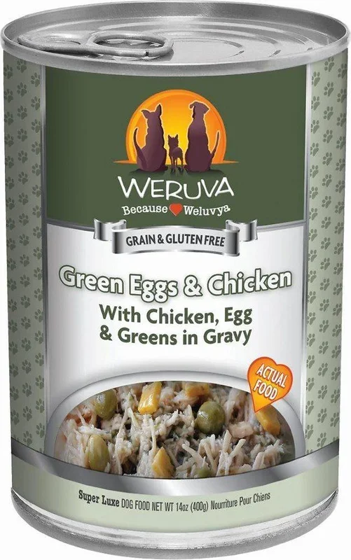 Weruva Green Eggs Chicken Canned Dog Food – 14 Oz – Case of 12