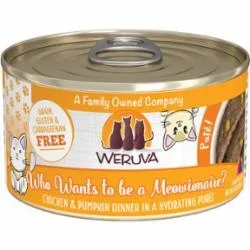Weruva Pate Who Wants to be a Meowionaire Canned Cat Food – 3 Oz – Case of 12