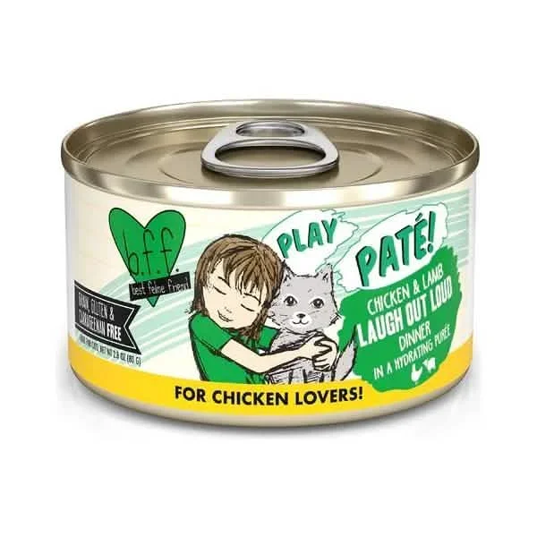 Weruva Wet Cat Food Pouch BFF PLAY Laugh Out Loud Chicken & Lamb Dinner in a Hydrating Purée