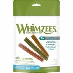 Whimzees STIX Dental Dog Chews – Small – 14.8 Oz