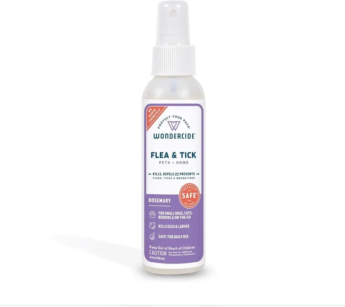 Wondercide Mosquito Flea and Tick Spray for Pets and Home – Rosemary – 4 oz Bottle
