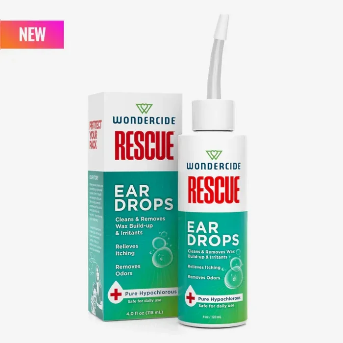 Wondercide Rescue Ear Drops For Dogs & Cats – 4oz Droplet
