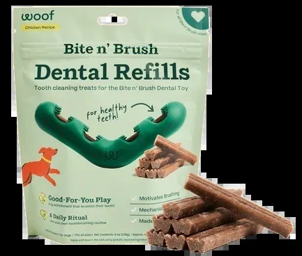 WOOF Bite n’ Brush Refills for Dogs