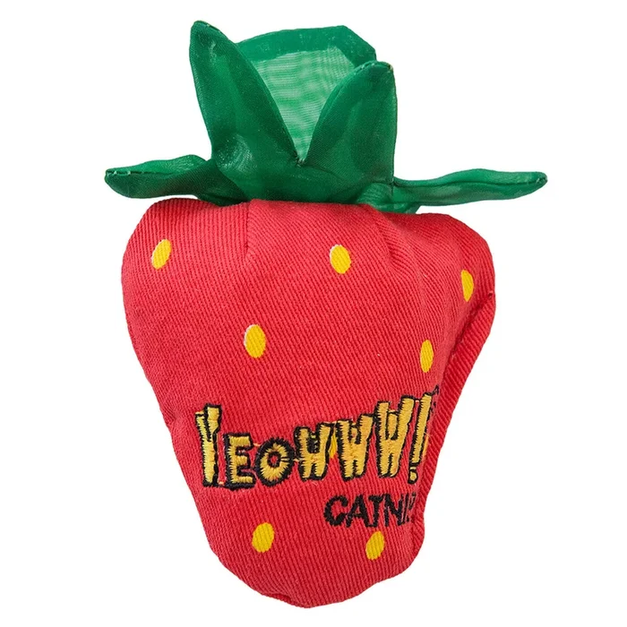 Yeowww Strawberry Catnip Toy