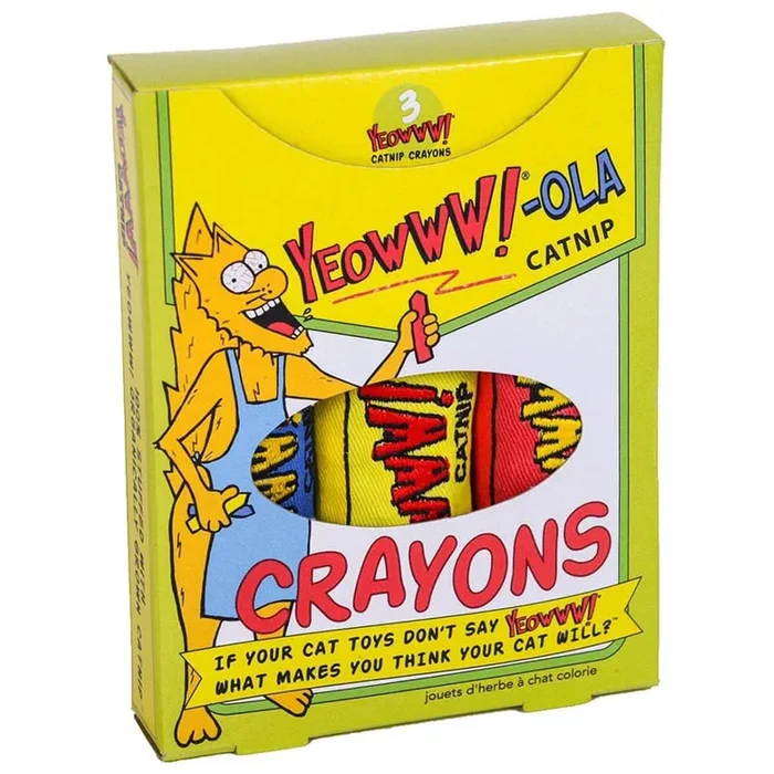 ¡Yujuuu! Crayones de hierba gatera para gatos
