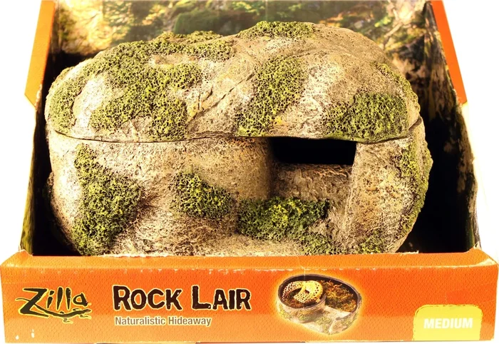 Zilla Rock Lair Hideout for Lizard Geckos and other Reptiles Terrarium Décor – Medium