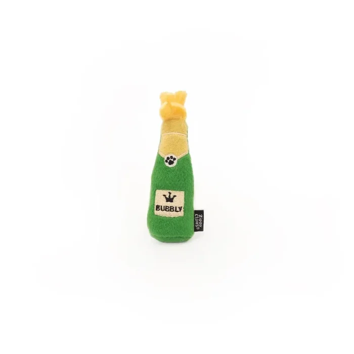 Zippy Paws Catnip Bubbly Bottle Plush Catnip Cat Toy – Small