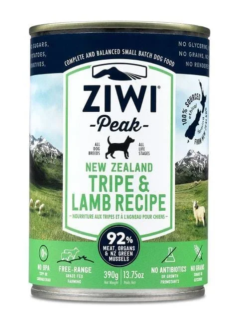 Ziwi Peak Tripe Lamb Pate Canned Dog Food – 13.75 Oz – Case of 12