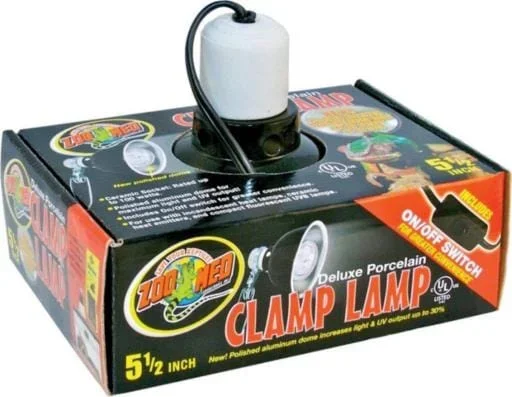 Zoo Med Laboratories 100 Watt Deluxe Porcelain Clamp Lamp – 5.5 Inch