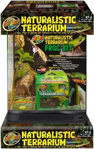 Zoo Med Laboratories Naturalistic Terrarium Frog Kit – L:12″ X W:12′ X H:18″ Inches