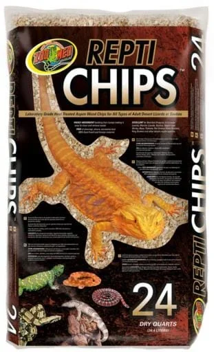 Zoo Med Laboratories Repti Chips Natural Aspen Wood Reptile Substrate – 24QT