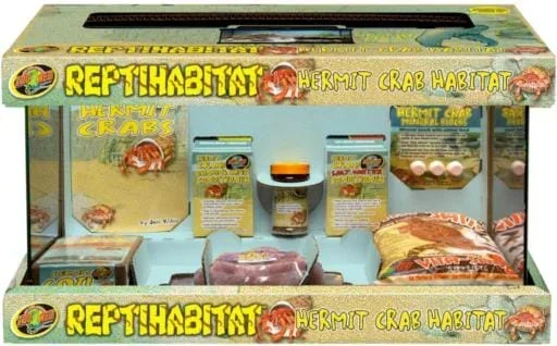 Zoo Med Laboratories ReptiHabitat Hermit Crab Tank and Starter Kit – 10 Gallon