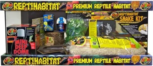 Zoo Med Laboratories ReptiHabitat Snake Tank and Starter Kit – 20 Gallon