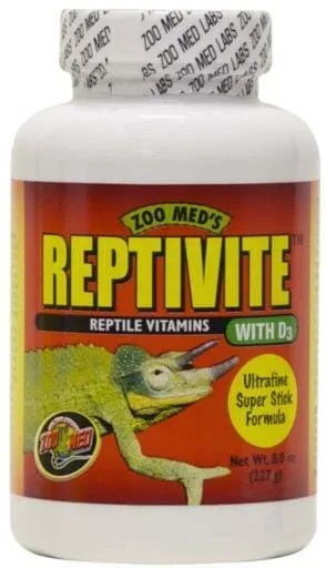 Zoo Med Laboratories ReptiVite Reptile Vitamins with Vitamin D3 – 8 Oz