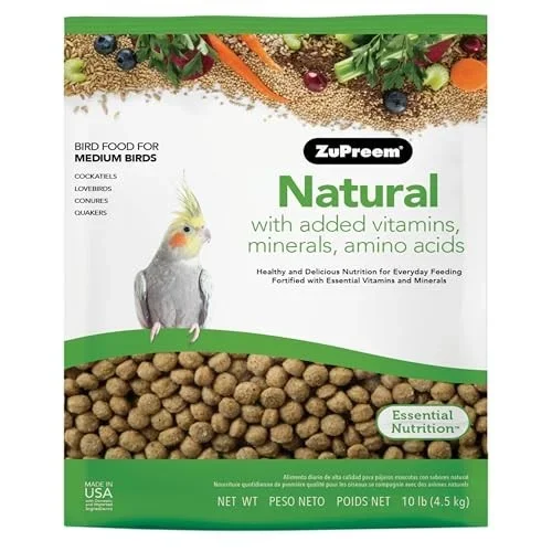 Zupreme Natural Blend Diet for Small or Medium Bird Food – 10 Lbs