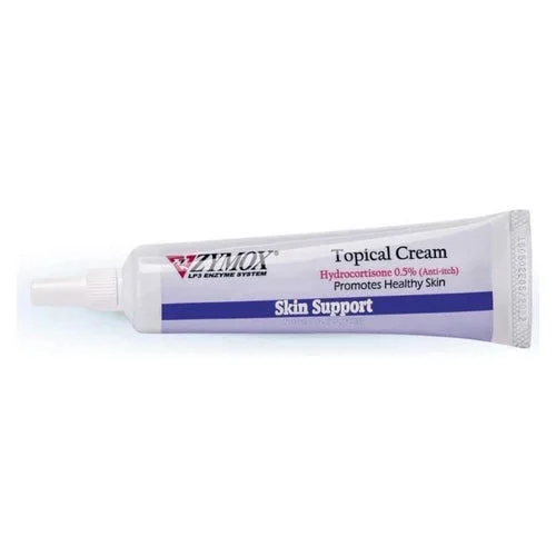 Zymox, Zymox Skin Support Topical Cream with Hydrocortisone for Dogs and Cats, 1 oz